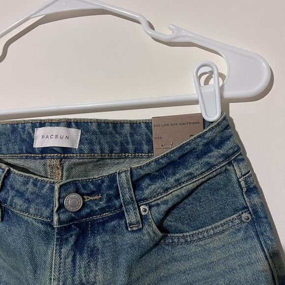 NWT Pacsun Zoe Girlfriend Low Rise Jeans size 23 - Picture 2 of 6